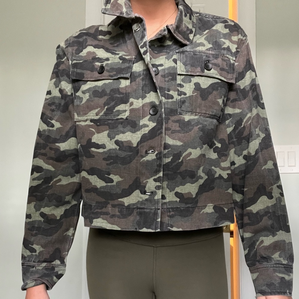 Brand new John + Jenn camo jacket